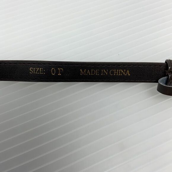 Girls Small Belt Size 0P Dark Gray (H12) - Picture 3 of 3